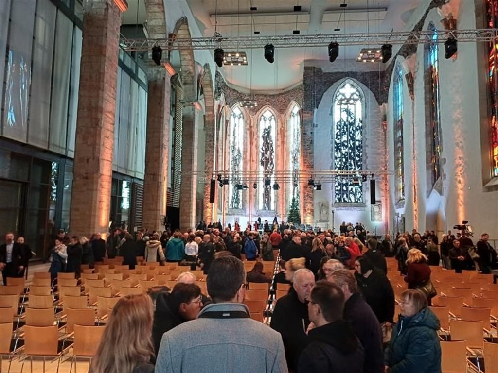 Der Gedenkgottesdienst in der Johanniskirche in Magdeburg hat rund eine Stunde gedauert.
