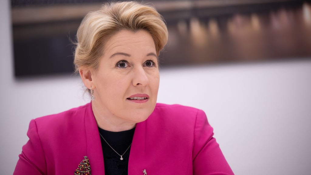 Berlins Wirtschaftssenatorin Franziska Giffey: „Werden nicht trotz, sondern wegen Klimaschutz wirtschaftlich erfolgreich sein.“