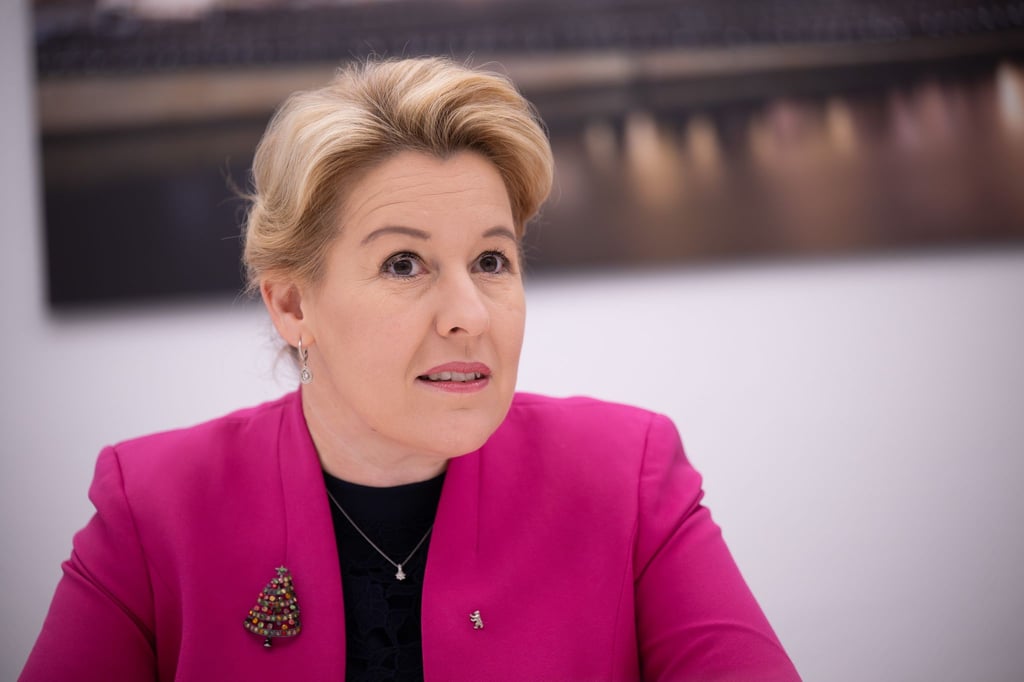 Berlins Wirtschaftssenatorin Franziska Giffey: „Werden nicht trotz, sondern wegen Klimaschutz wirtschaftlich erfolgreich sein.“