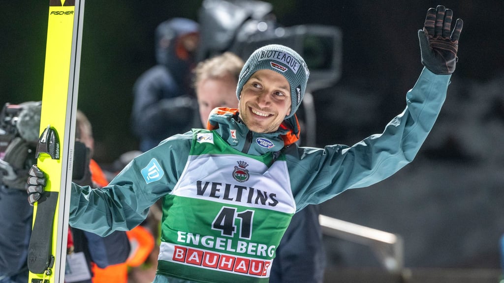 Felix Hoffmann war in Engelberg der beste deutsche Skispringer.