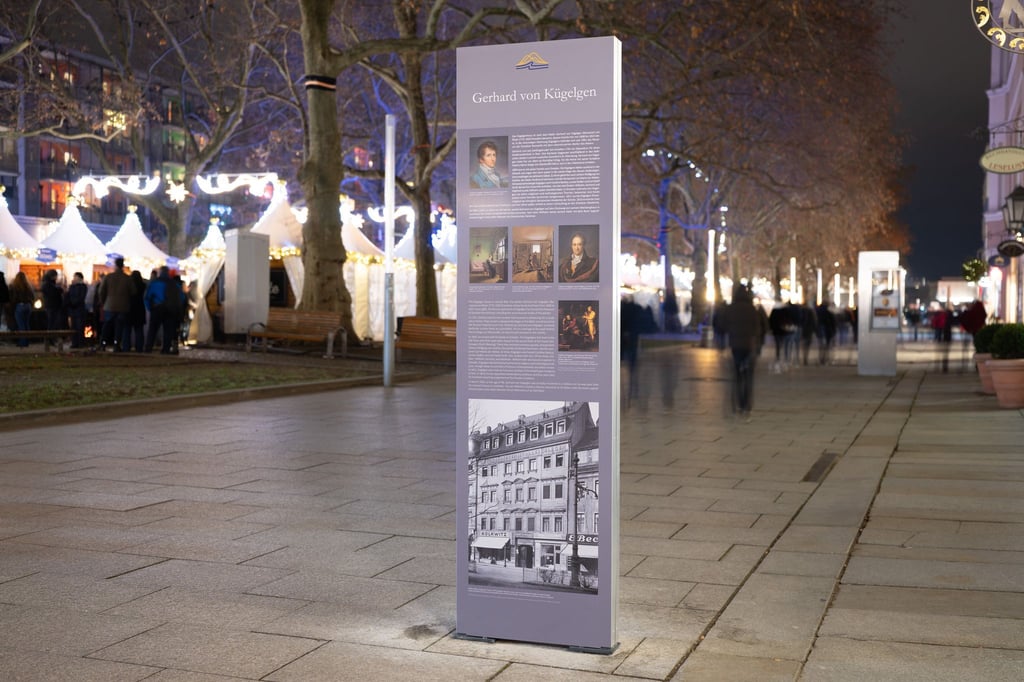 In Dresden ist eine weitere Stele auf dem geplanten Caspar-David-Friedrich-Weg eingeweiht worden.