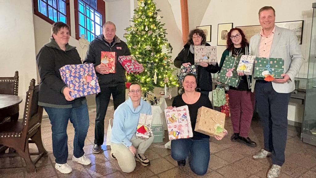 Die Wunschbaumaktion in Eisleben war ein voller Erfolg.