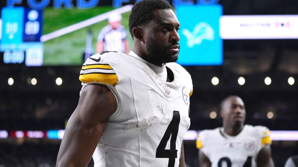 DK Metcalf von den Pittsburgh Steelers fiel im Spiel gegen die Detroit Lions unangenehm auf.