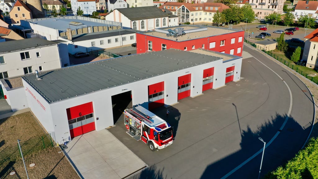 Das Gerätehaus der Freiwilligen Feuerwehr Hettstedt wurde von 2019 bis 2020 neu gebaut.