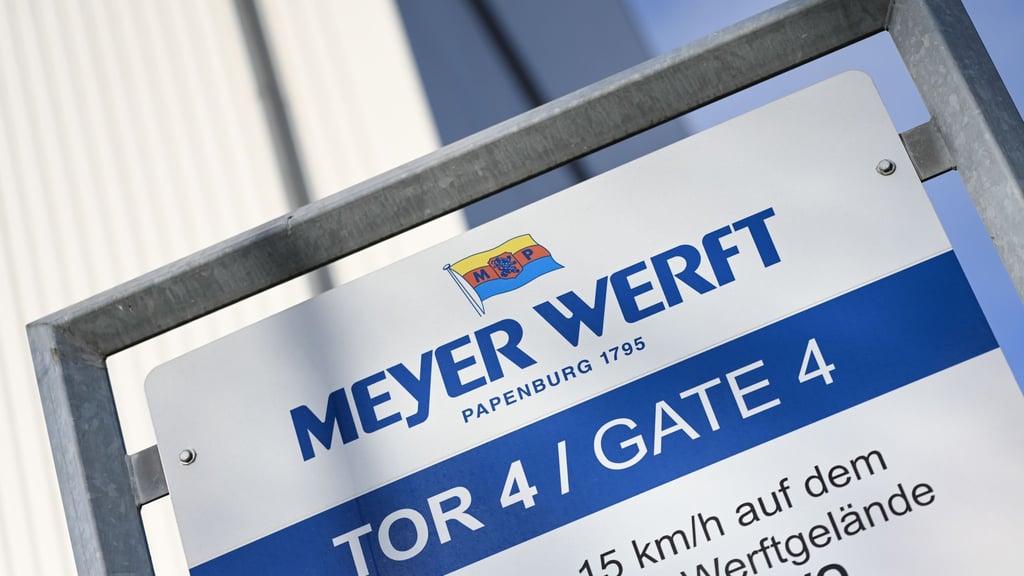 Die Meyer Werft gehört zu jeweils 40 Prozent dem Bund und dem Land Niedersachsen. (Archivbild)