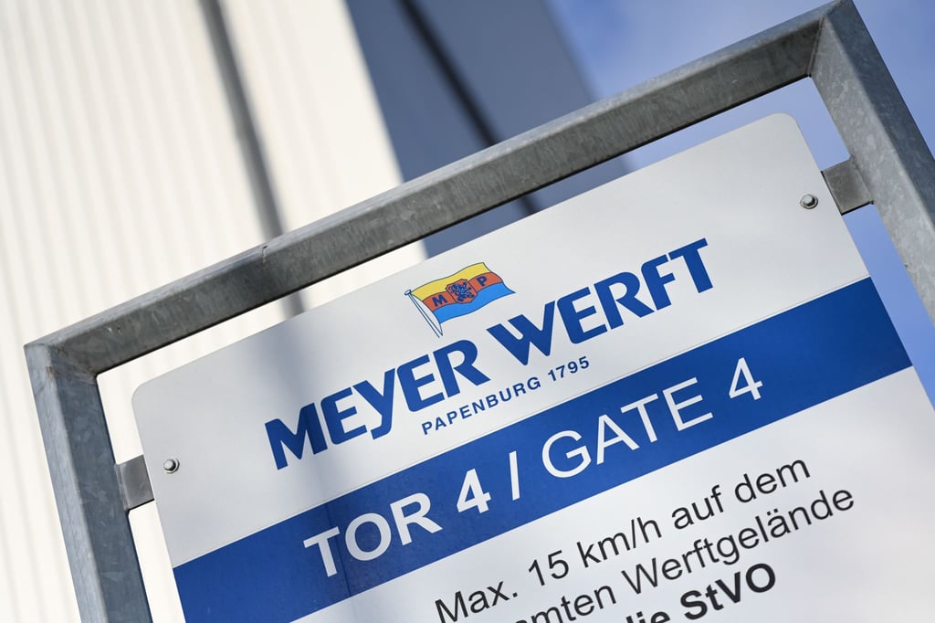Die Meyer Werft gehört zu jeweils 40 Prozent dem Bund und dem Land Niedersachsen. (Archivbild)