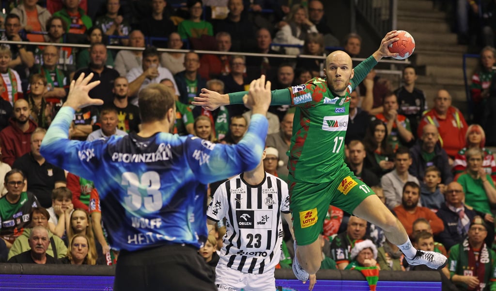 Tim Hornke erzielte beim 26:26 des SCM gegen Kiel sein 1500. Bundesliga-Tor.  