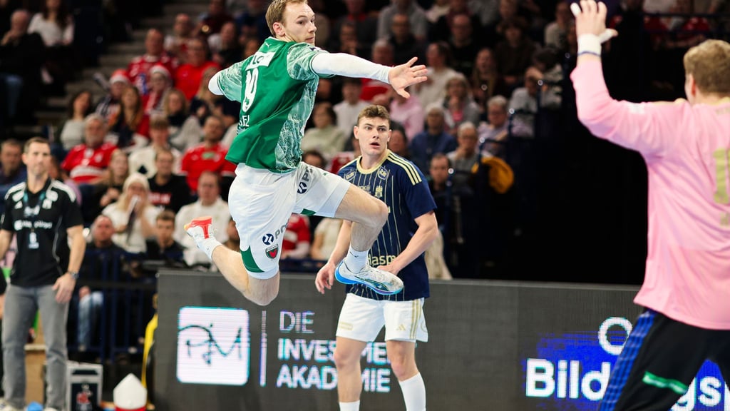 Welthandballer Mathias Gidsel zeigte sich gegen den HSV wieder äußerst effektiv