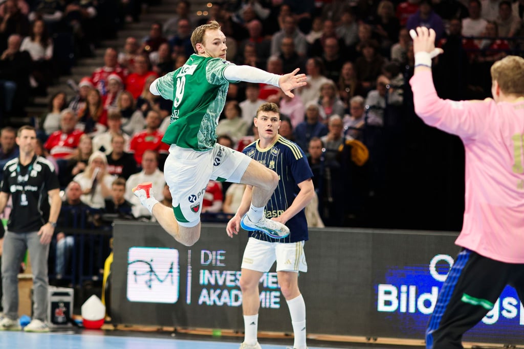 Welthandballer Mathias Gidsel zeigte sich gegen den HSV wieder äußerst effektiv
