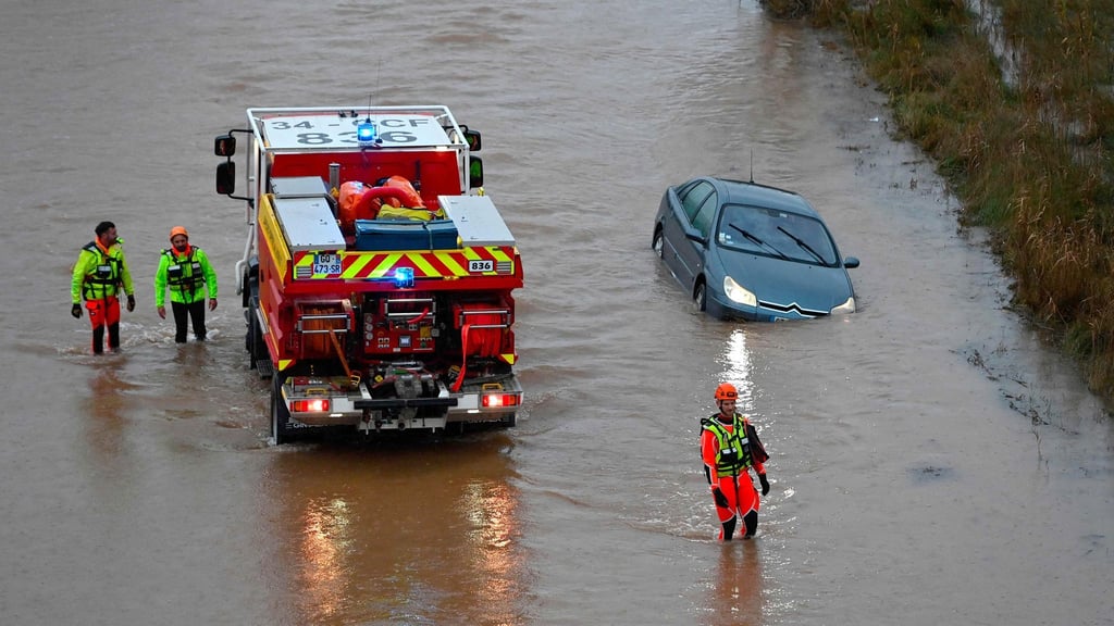 Kurz vor Weihnachten stehen Teile von Südfrankreich unter Wasser.