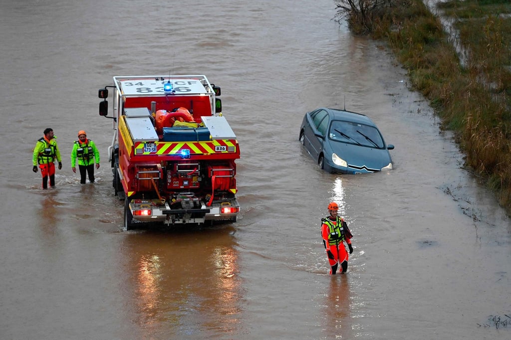 Kurz vor Weihnachten stehen Teile von Südfrankreich unter Wasser.