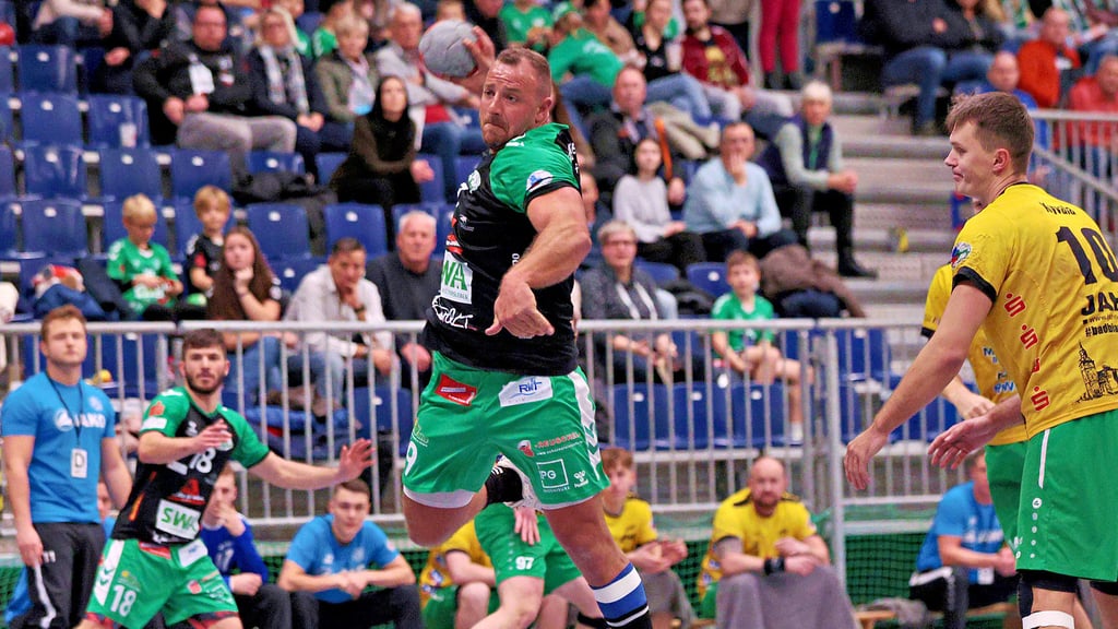 Energisch und torgefährlich: Kreisläufer Chris Hoffmann erzielte in der Hinrunde für den HC Aschersleben 41 Tore. 