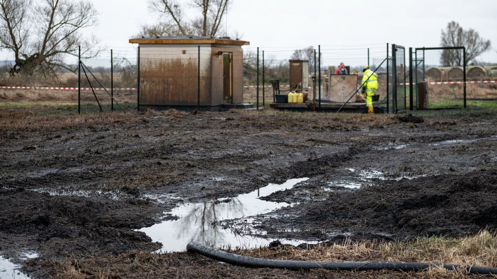 Aus einem Leck an der Öl-Pipeline der Raffinerie PCK in der Uckermark waren mindestens 200.000 Liter Öl ausgetreten. (Archivbild)
