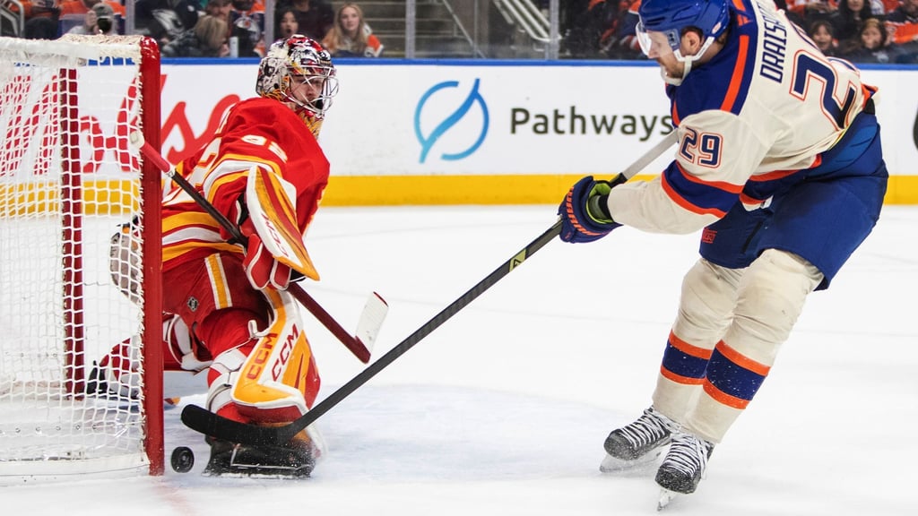 Leon Draisaitl traf gegen Calgary gleich dreimal.