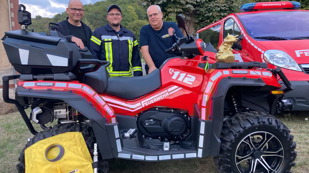 Das Quad der Feuerwehr Stecklenberg bekommt eine Erweiterung.