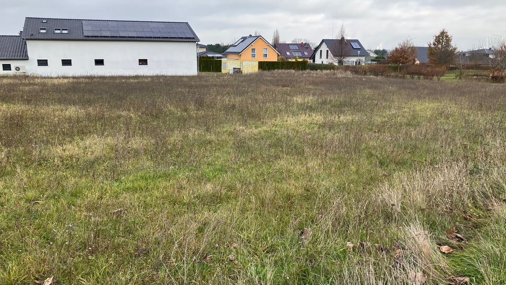 Auf dieser Freifläche zwischen Reichardtswerben und Tagewerben soll das Dörferzentrum entstehen.