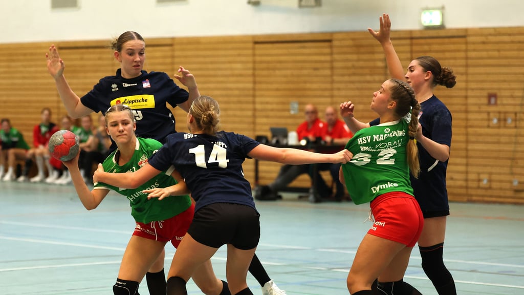 Stella Herbst (am Ball) war mit 37 Toren die zweitbeste Werferin des HSV in der Vorrunde.