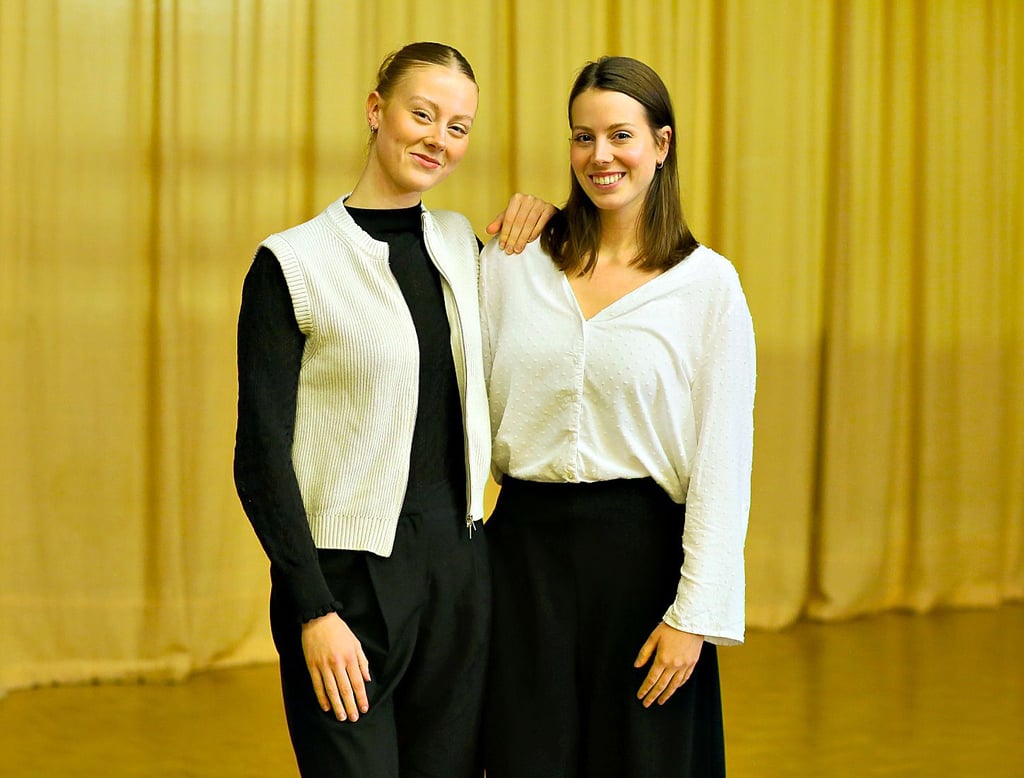 Henriette und Friederike Schmidt von der Tanzgruppe Mücheln.