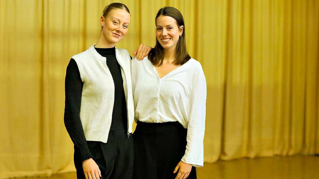 Henriette und Friederike Schmidt von der Tanzgruppe Mücheln.