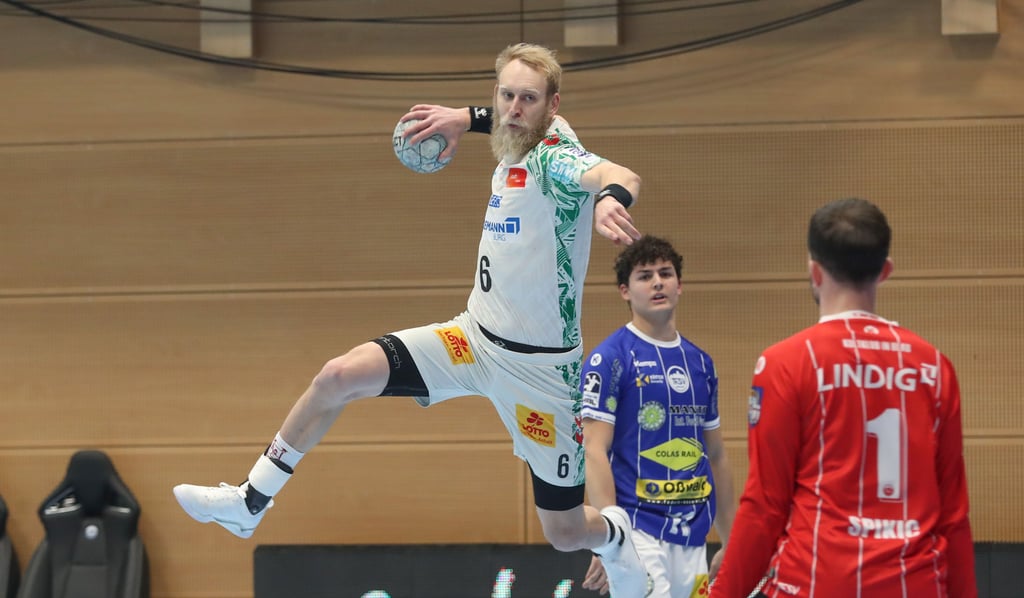 Matthias Musche war zusammen mit Omar Ingi Magnusson mit jeweils sieben Toren bester Werfer des SCM beim hart umkämpften Sieg in Eisenach.