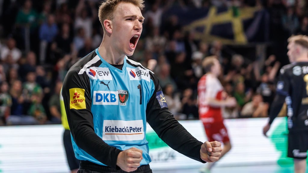 Füchse-Torhüter Lasse Ludwig überzeugt im letzten Heimspiel des Jahres. (Archivbild)