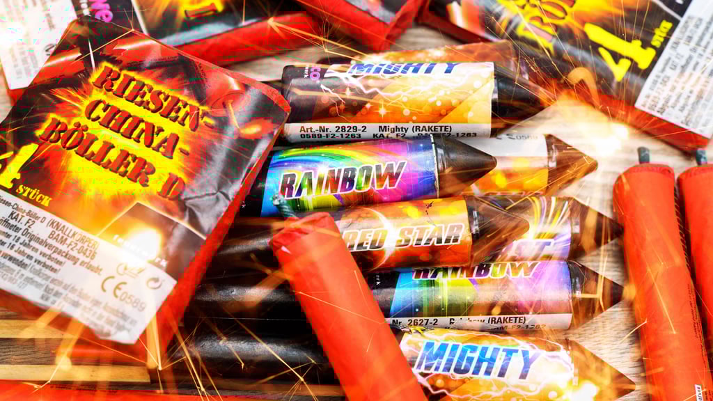 Über 2.000 Böller wurden in Dessau sichergestellt. 