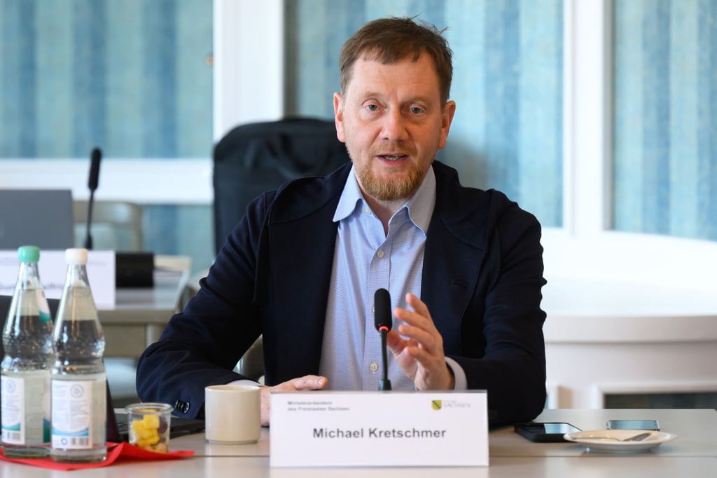 Michael Kretschmer (CDU), Ministerpräsident von Sachsen, fordert Wirtschaftswachstum zu priorisieren. (Archivbild)