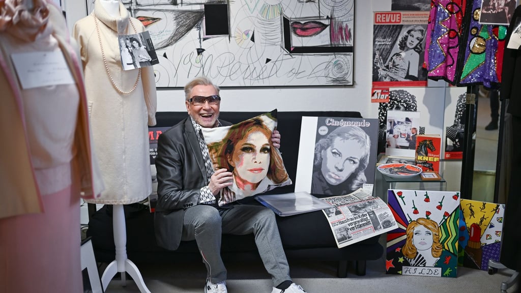 Ein kleiner Schrein: Visagist René Koch erinnert an seine Hilde.