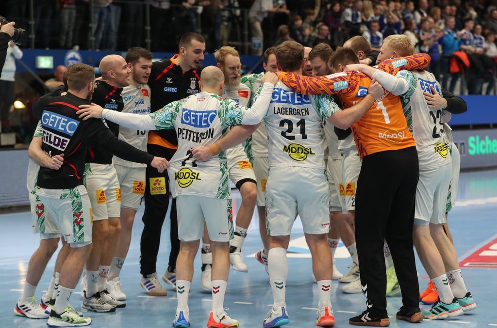 So wie hier nach dem Sieg in Eisenach ist der Jubelkreis beim SCM nach den Spielen weiterhin Programm. 