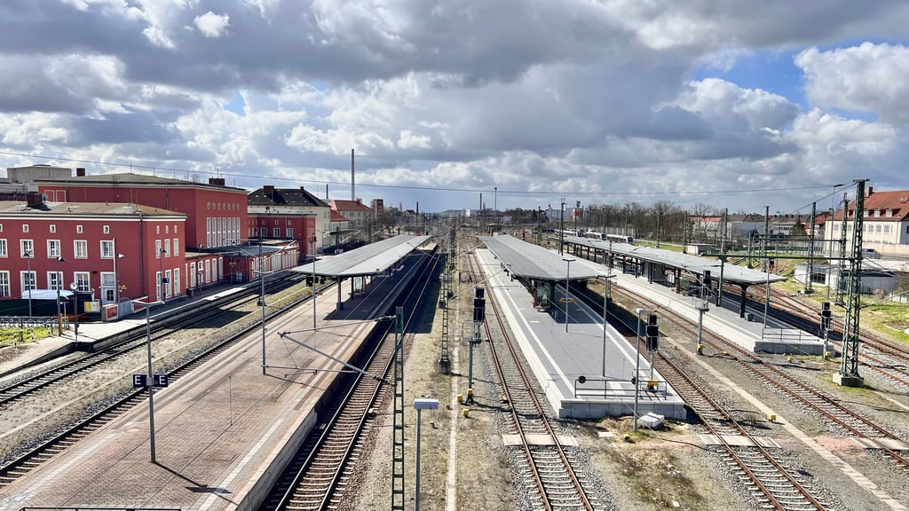 Der Hauptbahnhof in Dessau. 
