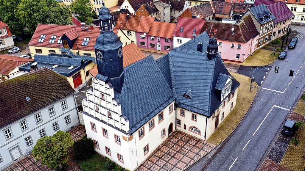 Blick auf das Allstedter Rathaus.