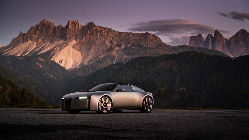 Schöne neue Welt: Noch kein Serienauto - doch wie ein sehr sportliches aussehen könnte, zeigt Audi mit dem Concept C.