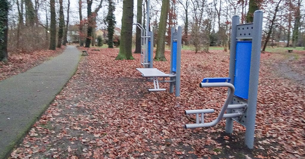 Der Schein trügt: Die bestehenden Outdoor-Fitnessgeräte im Schillerhain Seehausen (Altmark) im Landkreis Stendal werden gerne genutzt. Drei weitere folgen im Jahr 2026. 