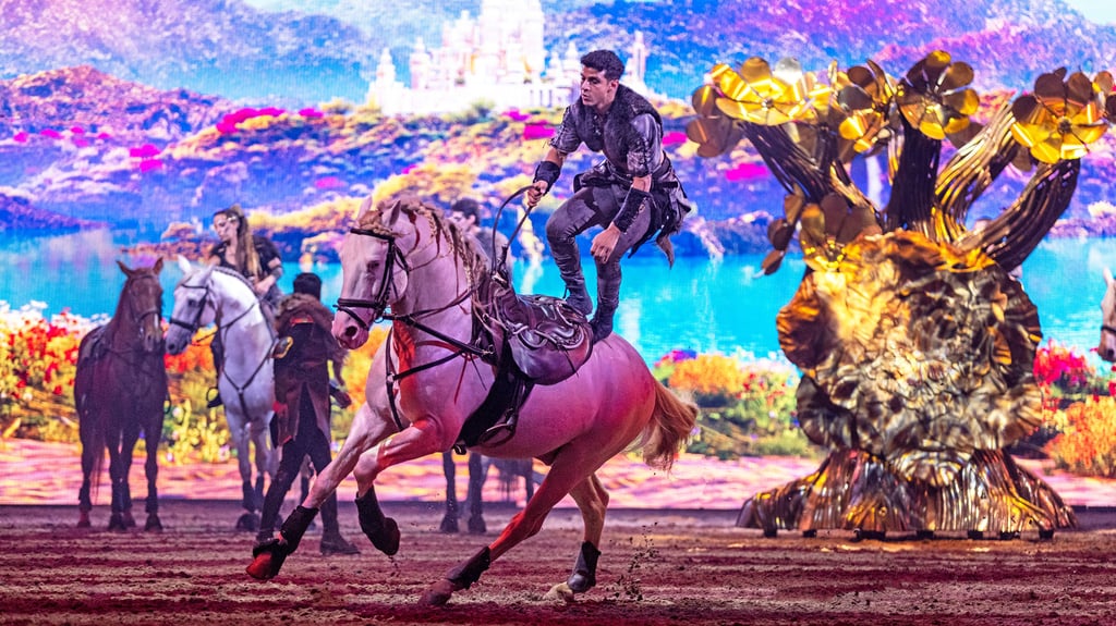 Die Cavalluna-Show  gastiert in Leipzig. Sie gehört zu den europaweit erfolgreichsten Formaten.