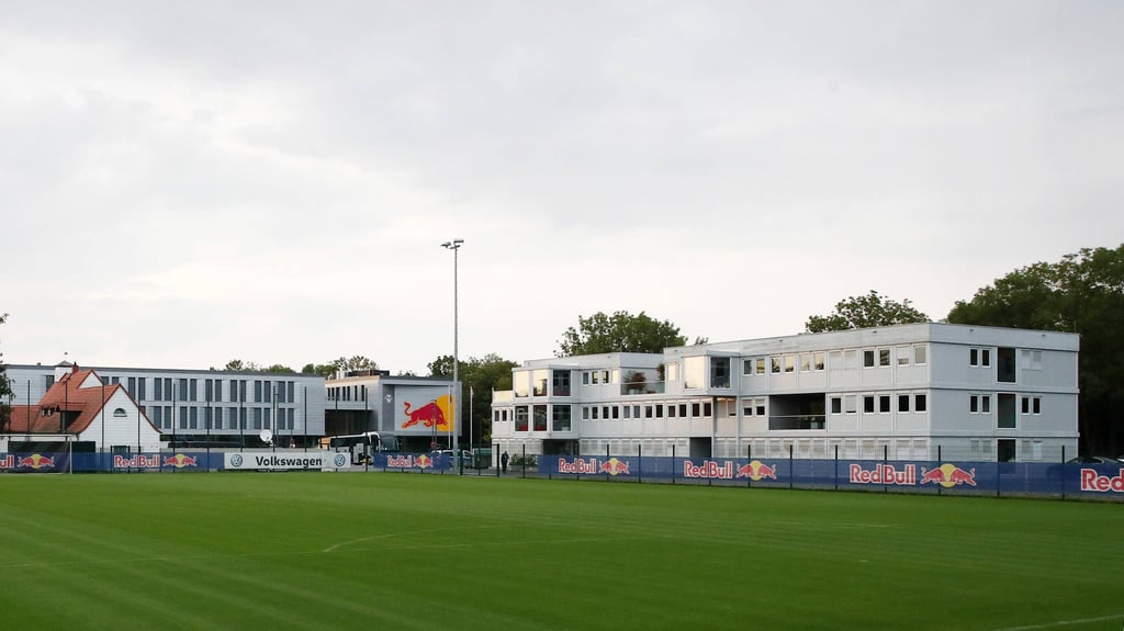 Das Containerdorf von RB Leipzig hat bald ausgedient.