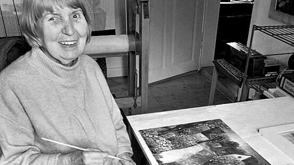 Rosemarie Rataiczyk im Atelier, 2020