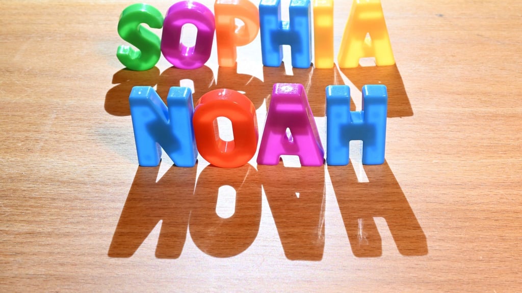 Sophia und Noah sind die beliebtesten Vornamen.