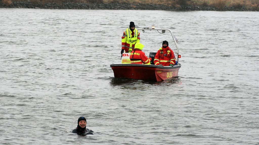 Die DLRG war zur Sicherheit vor Ort.