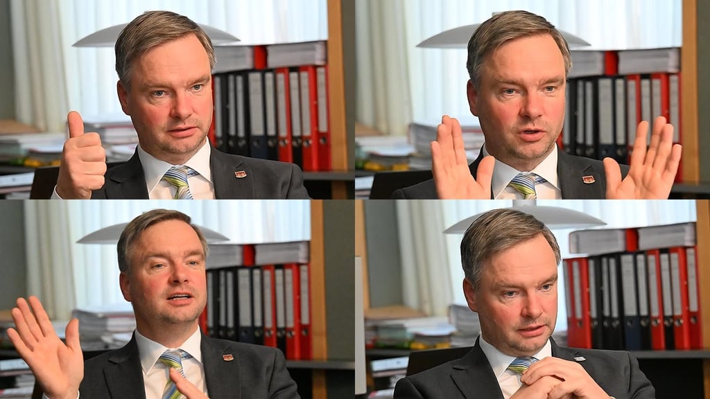 Oberbürgermeister Steffen Amme im Gespräch.