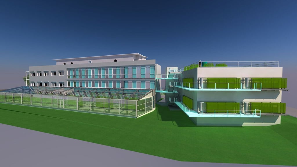 So soll das Mitteldeutsche Algenzentrum mal aussehen.