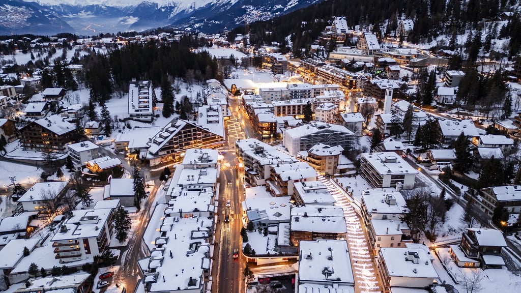 Der noble Skiort Crans-Montana auf 1.500 Metern Höhe.