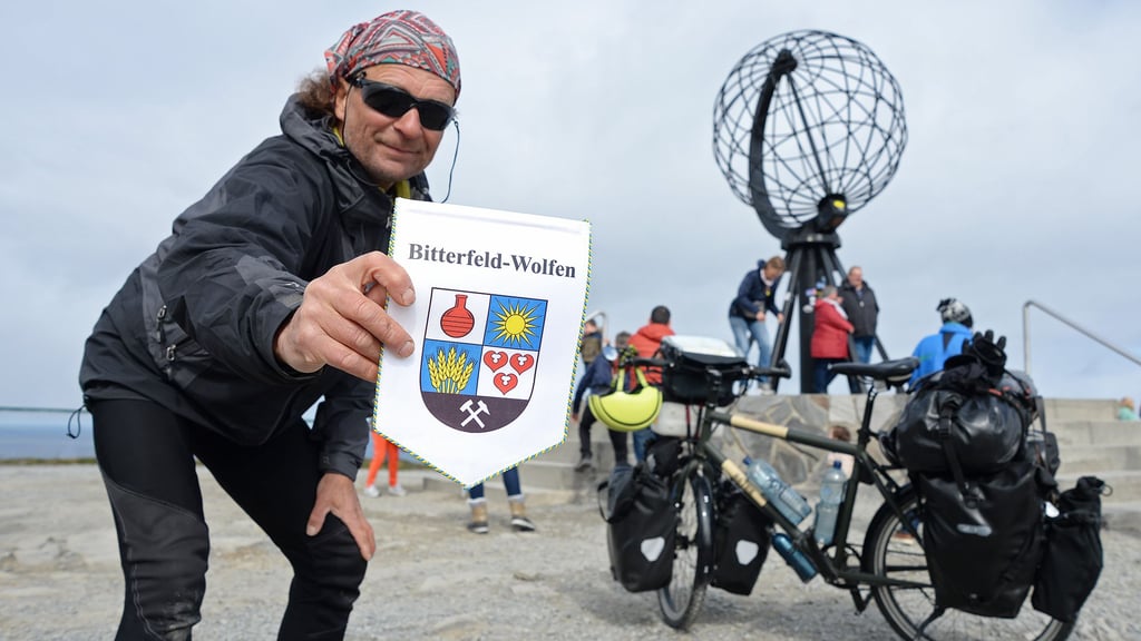 Von Bitterfeld-Wolfen aus radelte Thomas Meixner bis zum Nordkap - nun nimmt er Interessierte mit auf seine abenteuerliche Reise durch Skandinavien.
