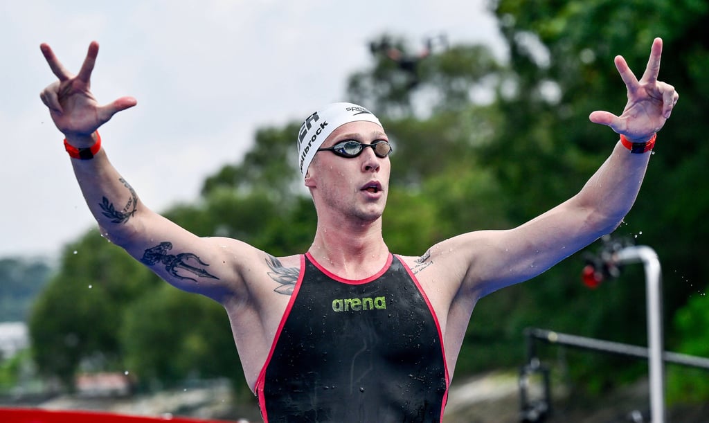 Florian Wellbrock schwamm bei der WM in Singapur nach schwierigen Monaten in seiner eigenen Welt und holte am Ende sogar vier Titel.