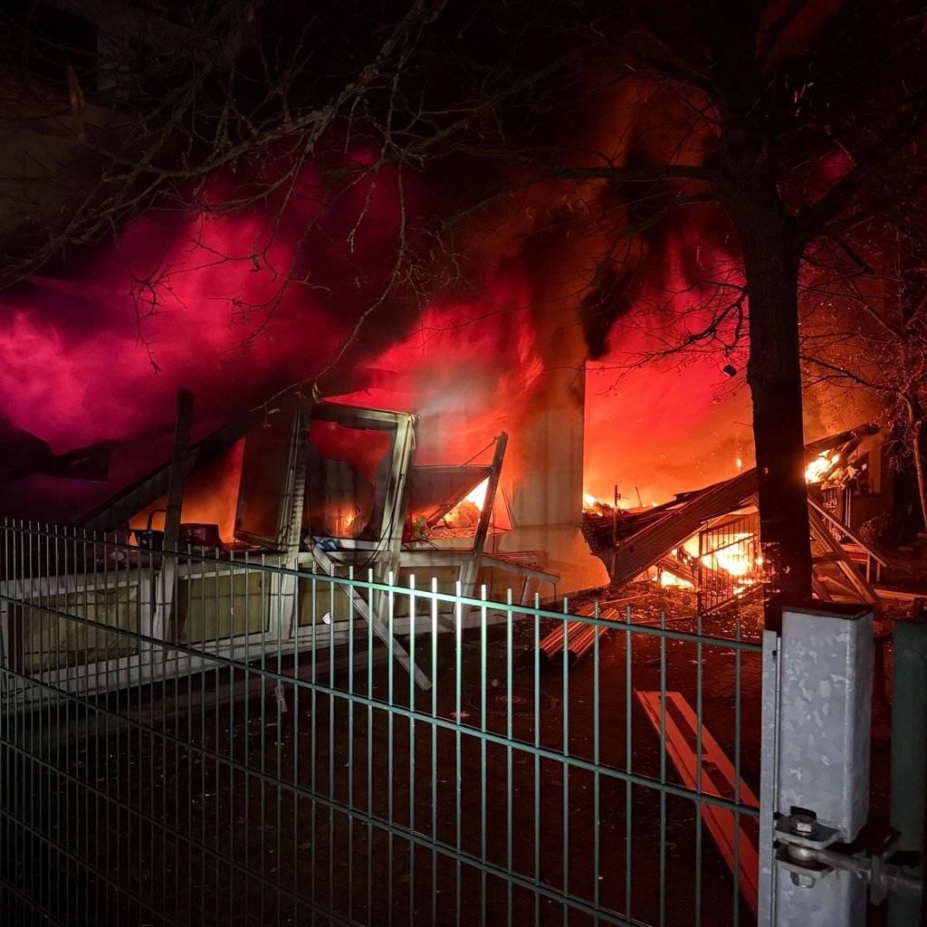 In Wittenberg ist in der Nacht zum 2. Januar ein Kindergarten abgebrannt.