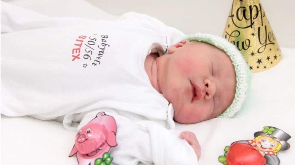 Happy New Year: Emilio ist Halles Neujahrsbaby.