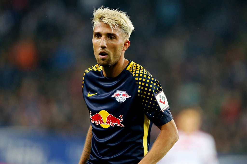 Kevin Kampls bei seinem Debüt für RB Leipzig gegen den Hamburger SV 2017.&nbsp;