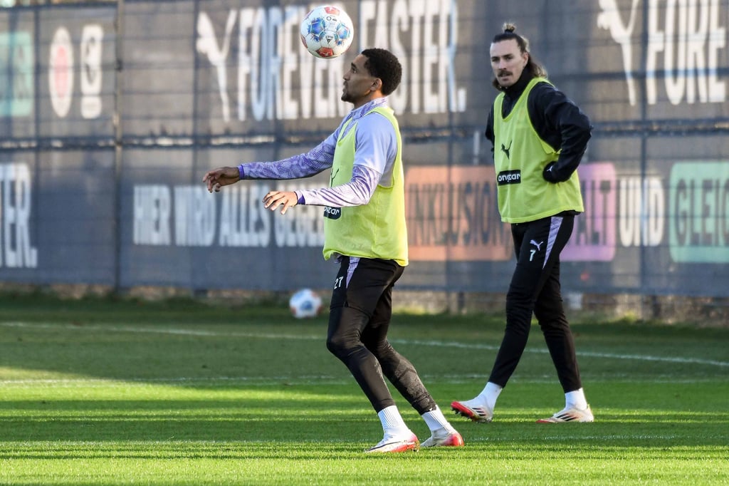 Andréas Hountondji muss gegen RB passen.