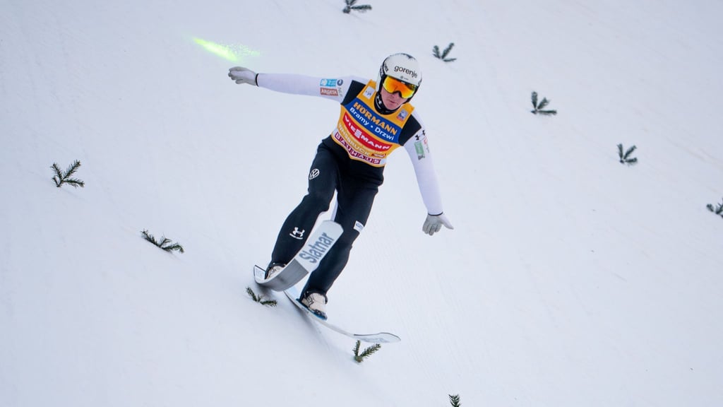 Domen Prevc war in der Qualifikation nicht so stark wie zuletzt.