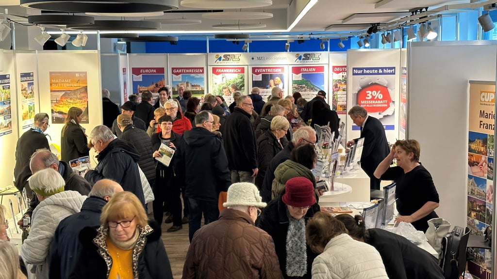 Zur MZ-Reisemesse ist traditionell viel los.