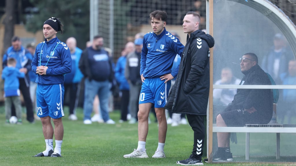 Baris Atik (links) und Noah Pesch beendeten die Nachmittagseinheit vorzeitig.